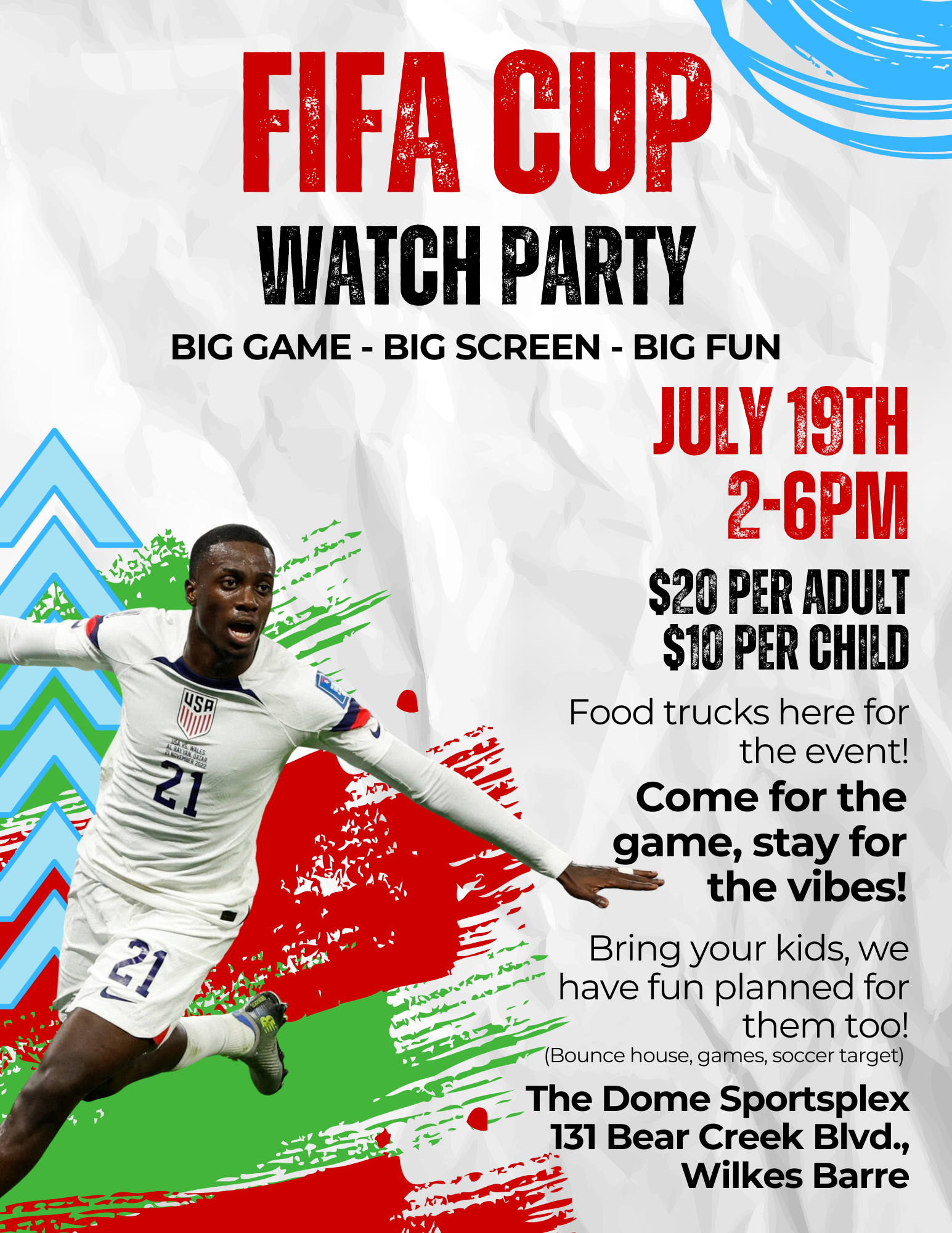 FIFA WORLD CUP | WATCH PARTY \|WILKES BARRE, PA